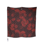 Dolce & Gabbana Black Red Floral Modal Wrap Shawl Scarf MS7432