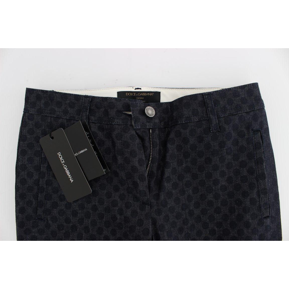 Dolce & Gabbana Polka Dotted Slim Capris Jeans SIG20019-2