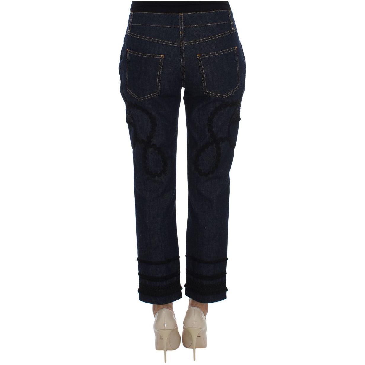 Dolce & Gabbana Blue Denim Cotton CAPRI Torero Jeans SIG20020-2