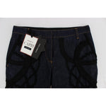 Dolce & Gabbana Blue Denim Cotton CAPRI Torero Jeans SIG20020-2