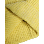 Dolce & Gabbana Yellow Cotton Knitted Winter Beanie Hat HAT9713
