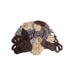 Dolce & Gabbana Multicolor Floral Silk Crochet Beanie Hat HAT9746