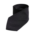 Dolce & Gabbana Black Solid Silk Adjustable Necktie Tie KRA3448