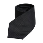 Dolce & Gabbana Black Circles Silk Adjustable Necktie Tie KRA3456
