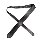 Dolce & Gabbana Black Polka Dots Silk Adjustable Necktie Tie KRA3466