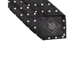 Dolce & Gabbana Black Polka Dots Silk Adjustable Necktie Tie KRA3466