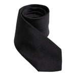 Dolce & Gabbana Black Solid Silk Adjustable Necktie Tie KRA3469