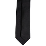 Dolce & Gabbana Black Solid Silk Adjustable Necktie Tie KRA3469