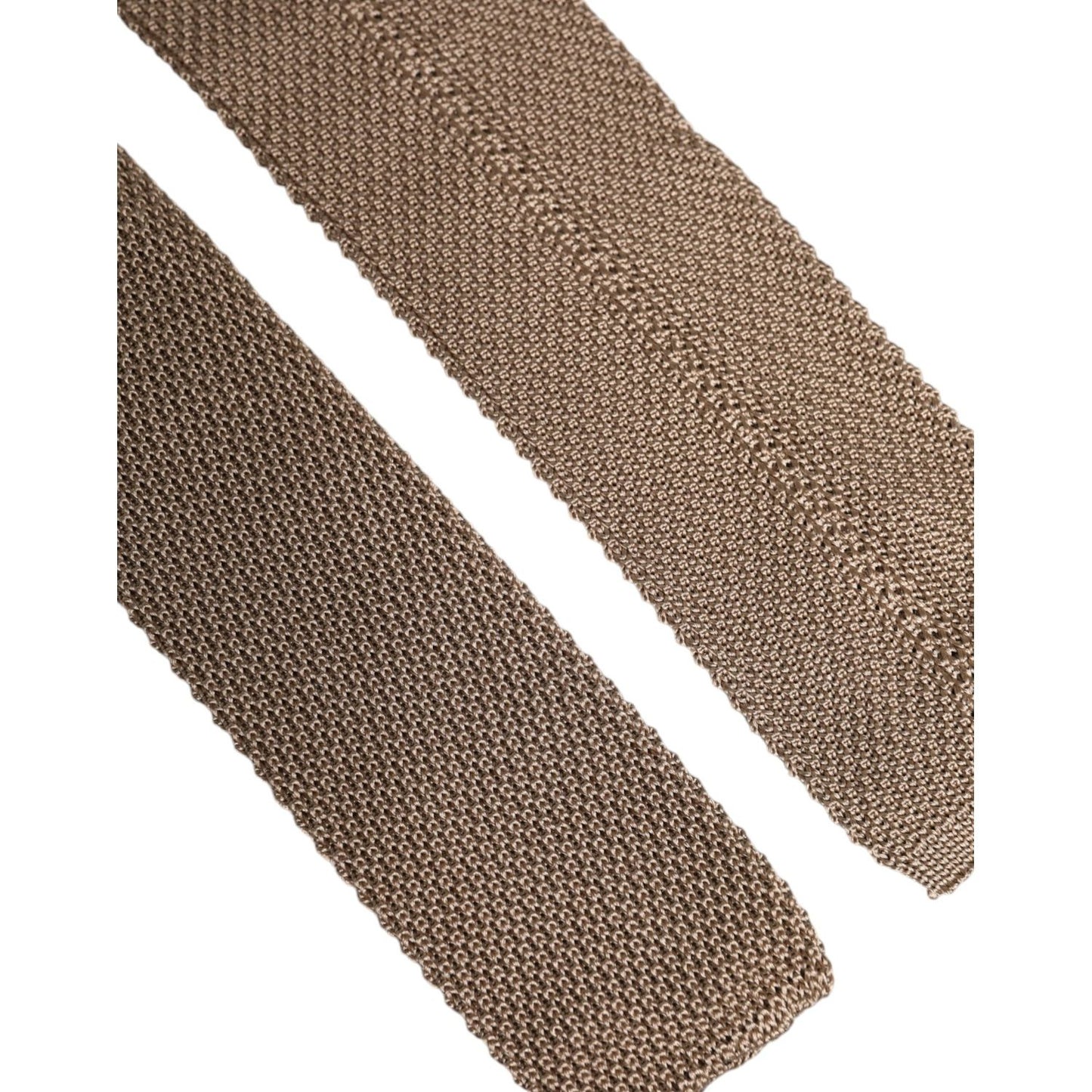 Dolce & Gabbana Brown Silk Adjustable Necktie Tie KRA3480