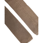 Dolce & Gabbana Brown Silk Adjustable Necktie Tie KRA3480