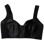 Dolce & Gabbana Black Nylon Balconcino Brassiere Underwear
