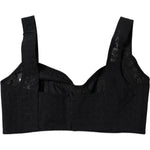Dolce & Gabbana Black Nylon Balconcino Brassiere Underwear