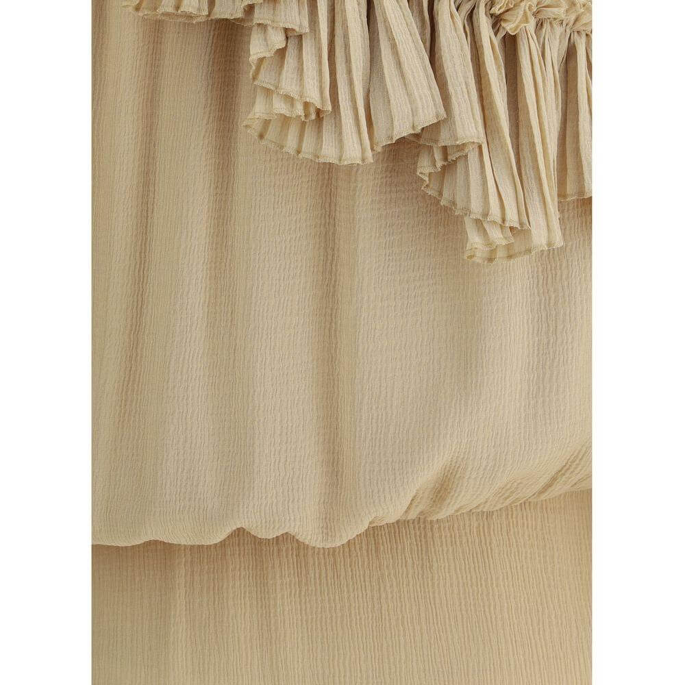 Saint Laurent One-shoulder silk Dress SA-819589Y3K459520-IT38 | S