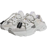 Dolce & Gabbana White Nylon Low Top Space Men Sneakers Shoes MV7188-39