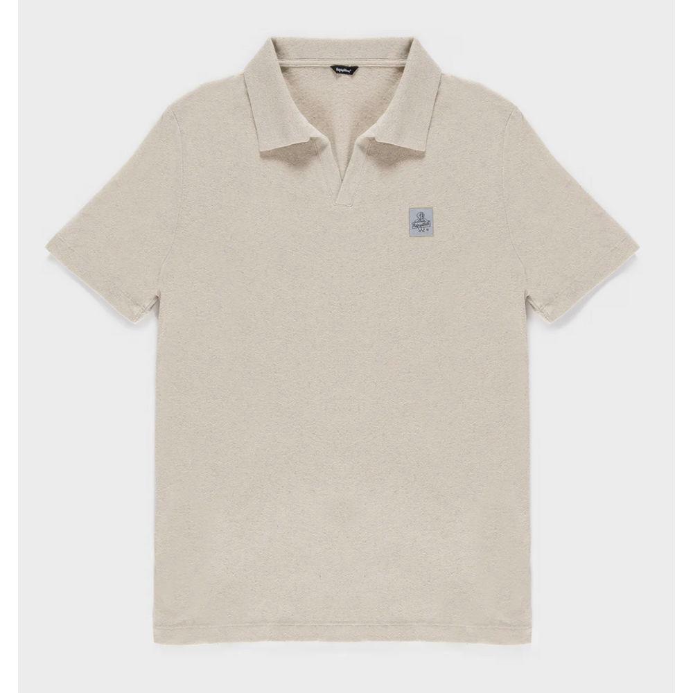 Refrigiwear White Cotton Polo Shirt RE-15008-L