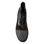 EBARRITO Multicolor Leather Suede Zipper Ankle Boots Shoes LA8412-39