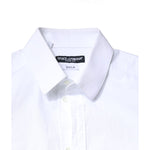 Dolce & Gabbana White GOLD Cotton Long Sleeves Dress Shirt TSH6294-39