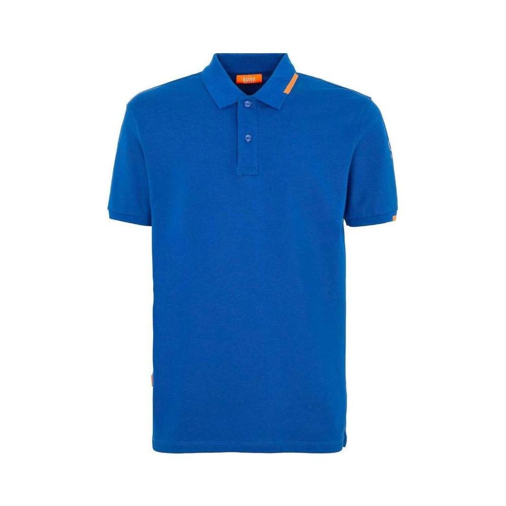 Suns Blue Cotton Polo Shirt SU-15046-S