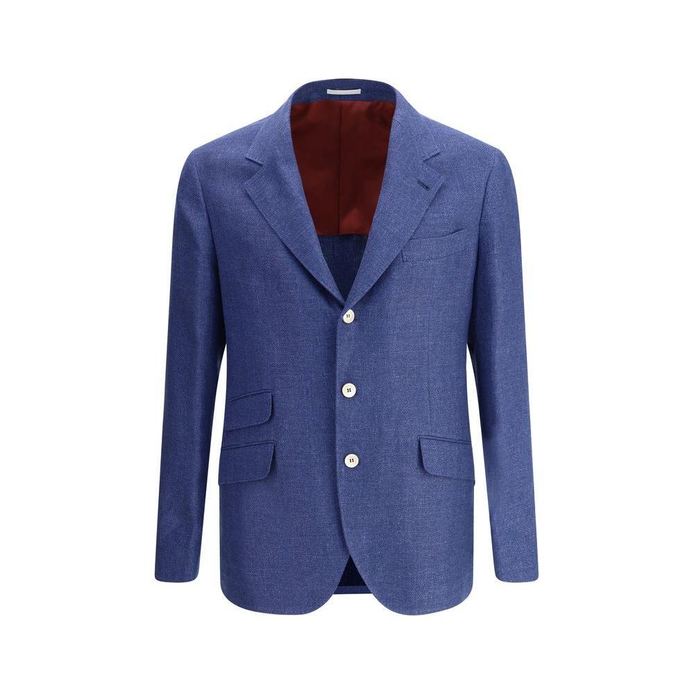 Brunello Cucinelli Linen Blazer Jacket BR-MW4827BWDC802-IT54 | XXL