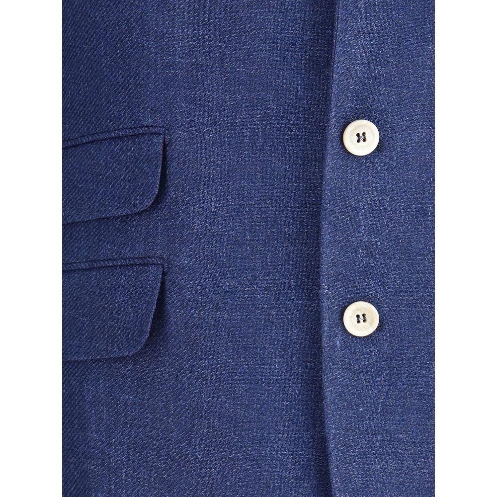 Brunello Cucinelli Linen Blazer Jacket BR-MW4827BWDC802-IT54 | XXL
