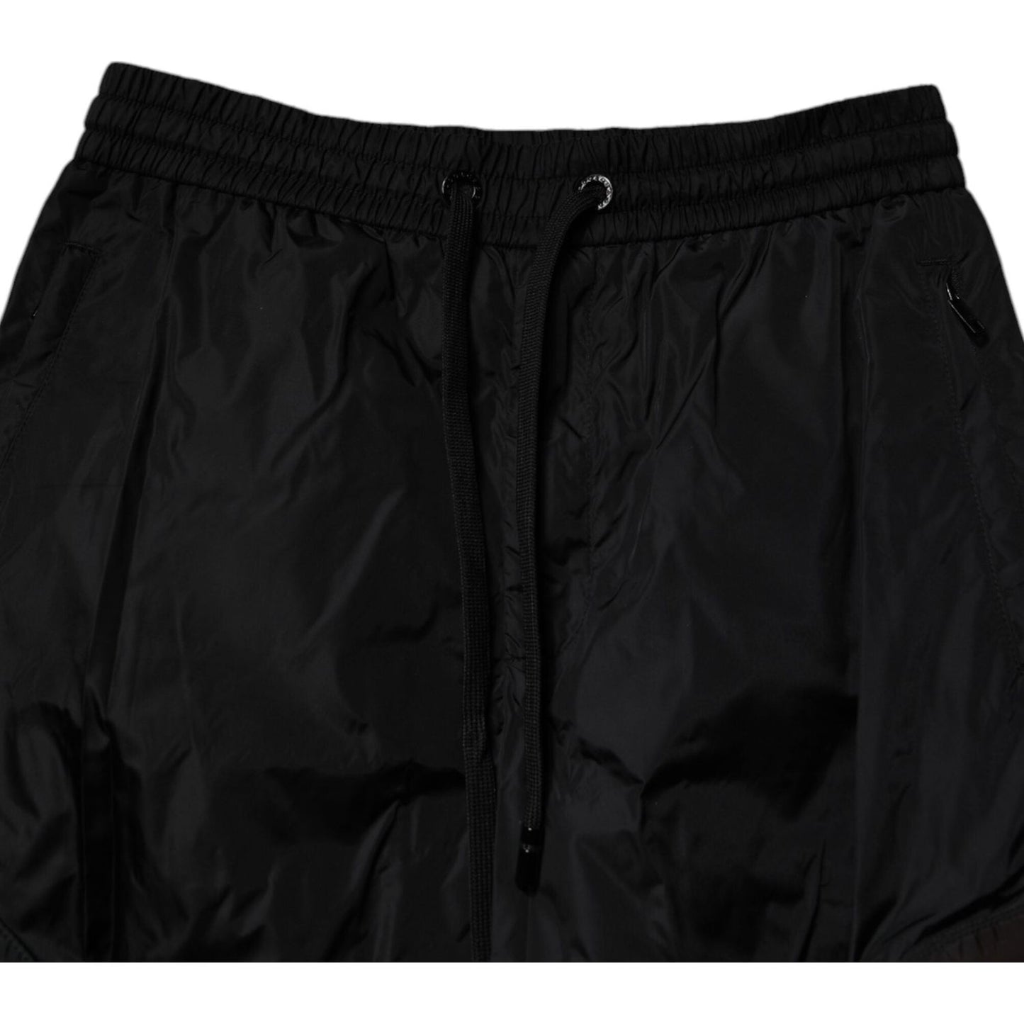 Dolce & Gabbana Black Nylon Cargo Jogger Men Sweatpants Pants PAN75205-48