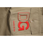 Dolce & Gabbana Dark Khaki Cotton Tapered Pants PAN75216-46