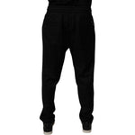 Dolce & Gabbana Black Wool Jogger Sweatpants Pants PAN75257-54