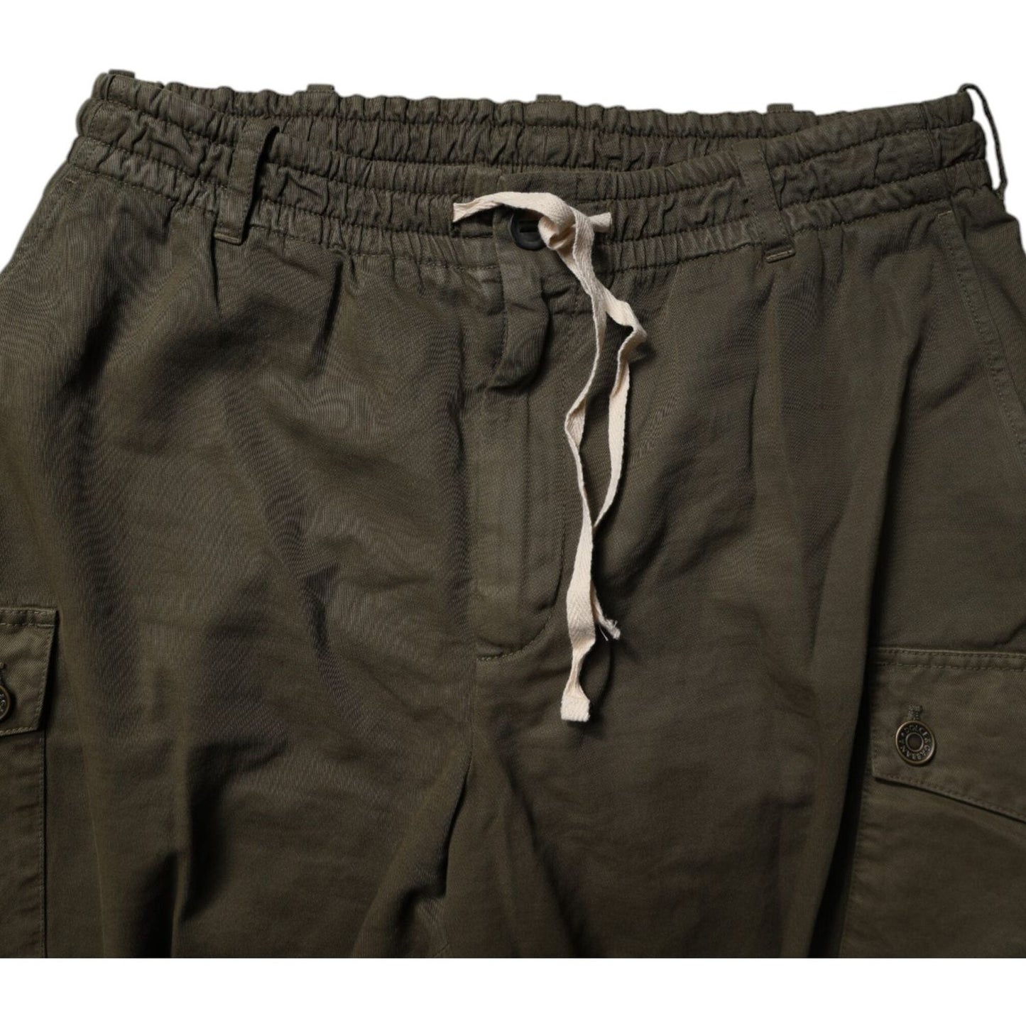 Dolce & Gabbana Brown Cotton Stretch Cargo Pants PAN75262-50