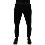 Dolce & Gabbana Black Cotton Blend Men Jogger Sweatpants Pants PAN76008-48