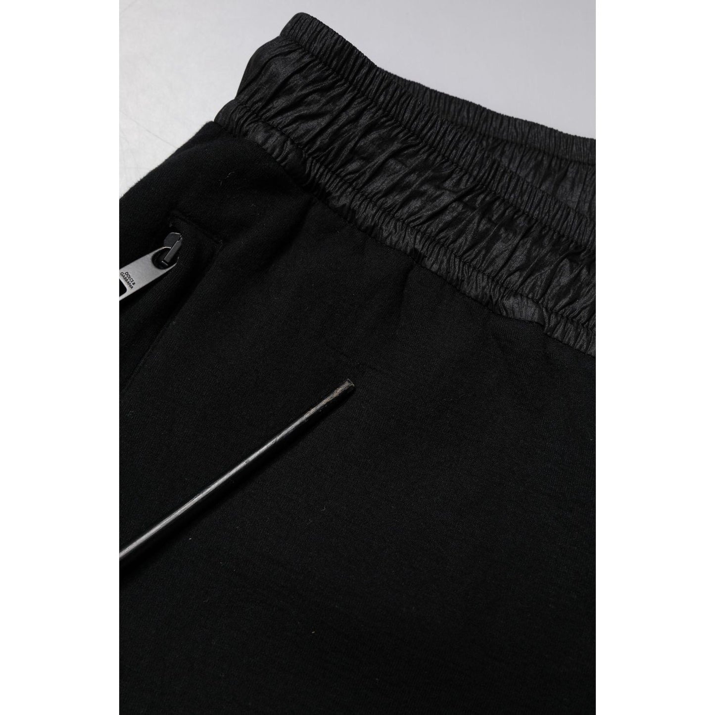 Dolce & Gabbana Black Cotton Blend Men Jogger Sweatpants Pants PAN76008-48