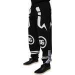 Dolce & Gabbana Black Logo Cotton Jogger Sweatpants Pants PAN76121-54