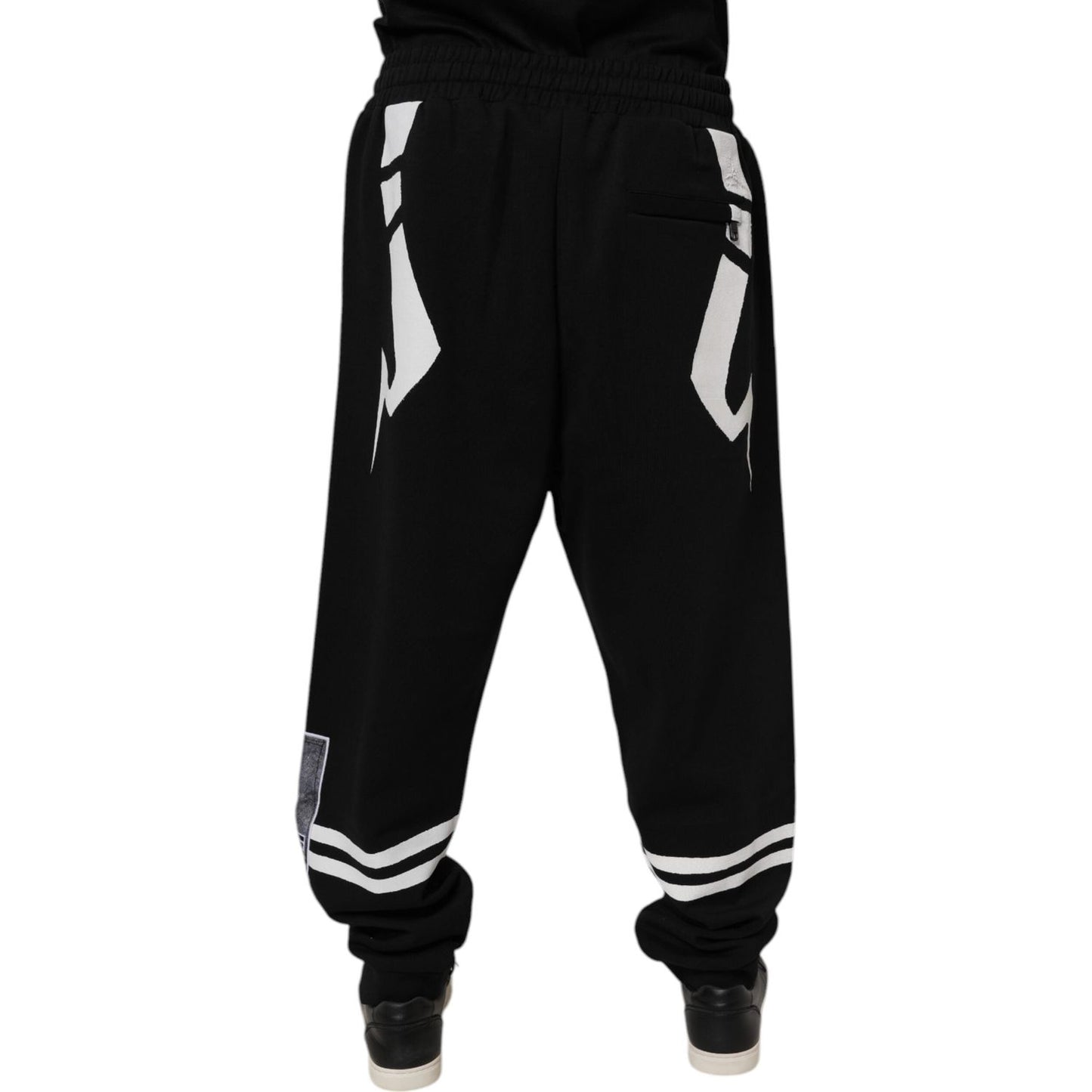 Dolce & Gabbana Black Logo Cotton Jogger Sweatpants Pants PAN76121-54