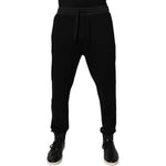 Dolce & Gabbana Black Logo Men Jogger Cotton Sweatpants Pants PAN76129-48