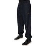 Dolce & Gabbana Black Jacquard Jogger Men Sweatpants Pants PAN76130-50