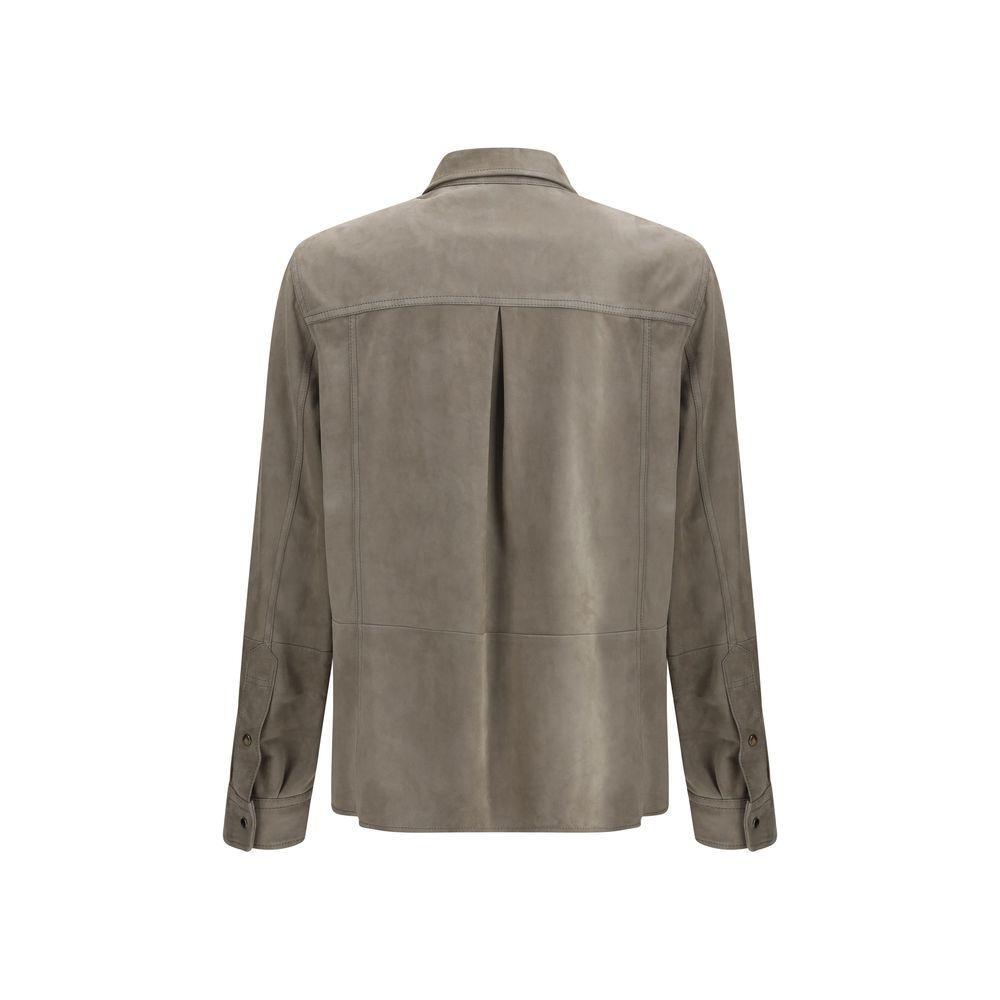 Brunello Cucinelli Suede Shirt BR-MPCLN2039C8087-S