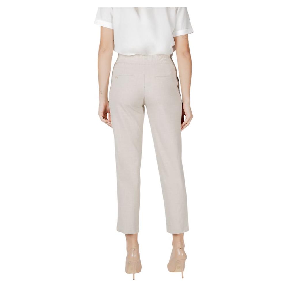 Street One Beige Viscose Jeans & Pant