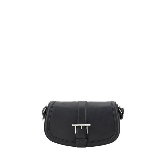 Alexander McQueen Black Calf Leather Bos Taurus Shoulder Bag