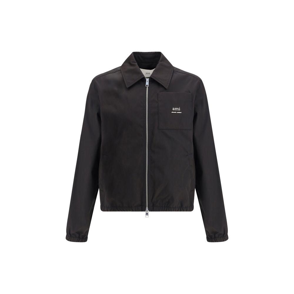 Ami Paris Logoed Jacket Ami Paris Dark Slate Gray
