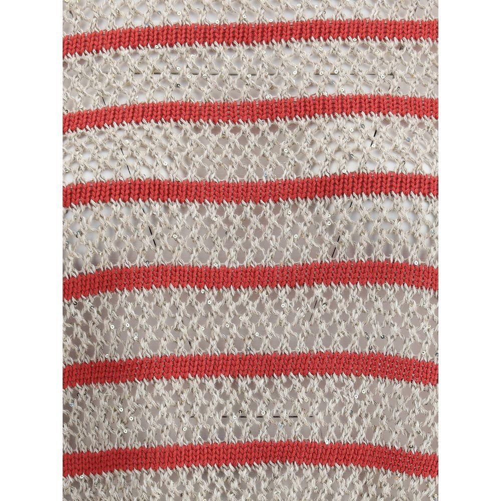 Brunello Cucinelli Sweater in perforated knit BR-MCO558900CSQ13-XL