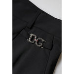 Dolce & Gabbana Black Polyester High Waist Dress Pants PAN75971-44