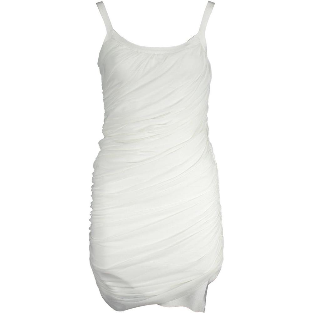 Marciano by Guess White Viscose Women Dress Marciano by Guess Light Gray