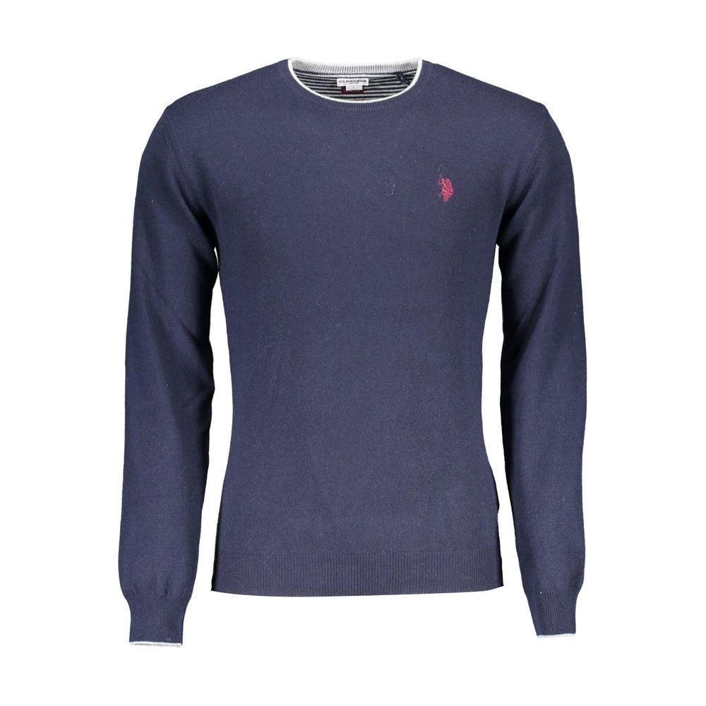 U.S. POLO ASSN. Blue Wool Men Sweater U.S. POLO ASSN. Dark Slate Gray