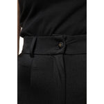 Dolce & Gabbana Black Nylon High Waist Slim Fit Pants PAN76140-46