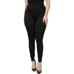 Dolce & Gabbana Black Nylon High Waist Slim Fit Pants PAN76141-40