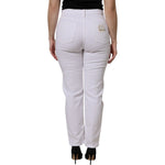 Dolce & Gabbana White Cotton High Waist Skinny Denim Jeans PAN76142-42