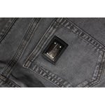 Dolce & Gabbana Gray Cotton Stretch Mid Waist Denim Mini Skirt SKI2073-42