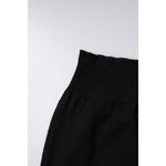 Dolce & Gabbana Black Cashmere Knitted Neck Warmer Foulard Scarf MS7360