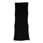 Dolce & Gabbana Black Cashmere Knitted Neck Warmer Foulard Scarf MS7362