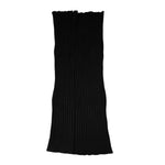 Dolce & Gabbana Black Cashmere Knitted Neck Warmer Foulard Scarf MS7362