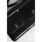 Dolce & Gabbana Black Leather Logo Purse Shoulder Crossbody Bag